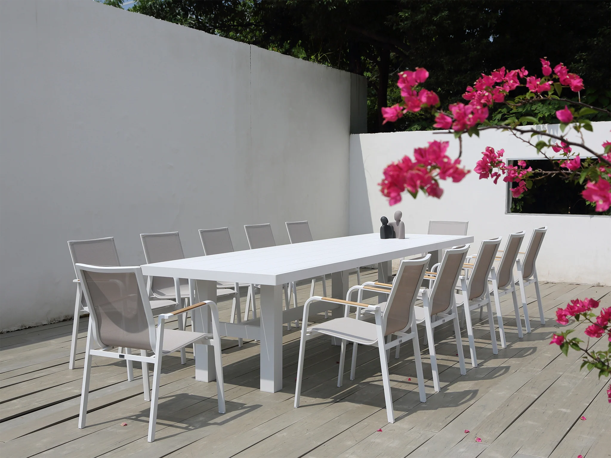 Auburn Dining Table 240cm | White Aluminium - Image 8